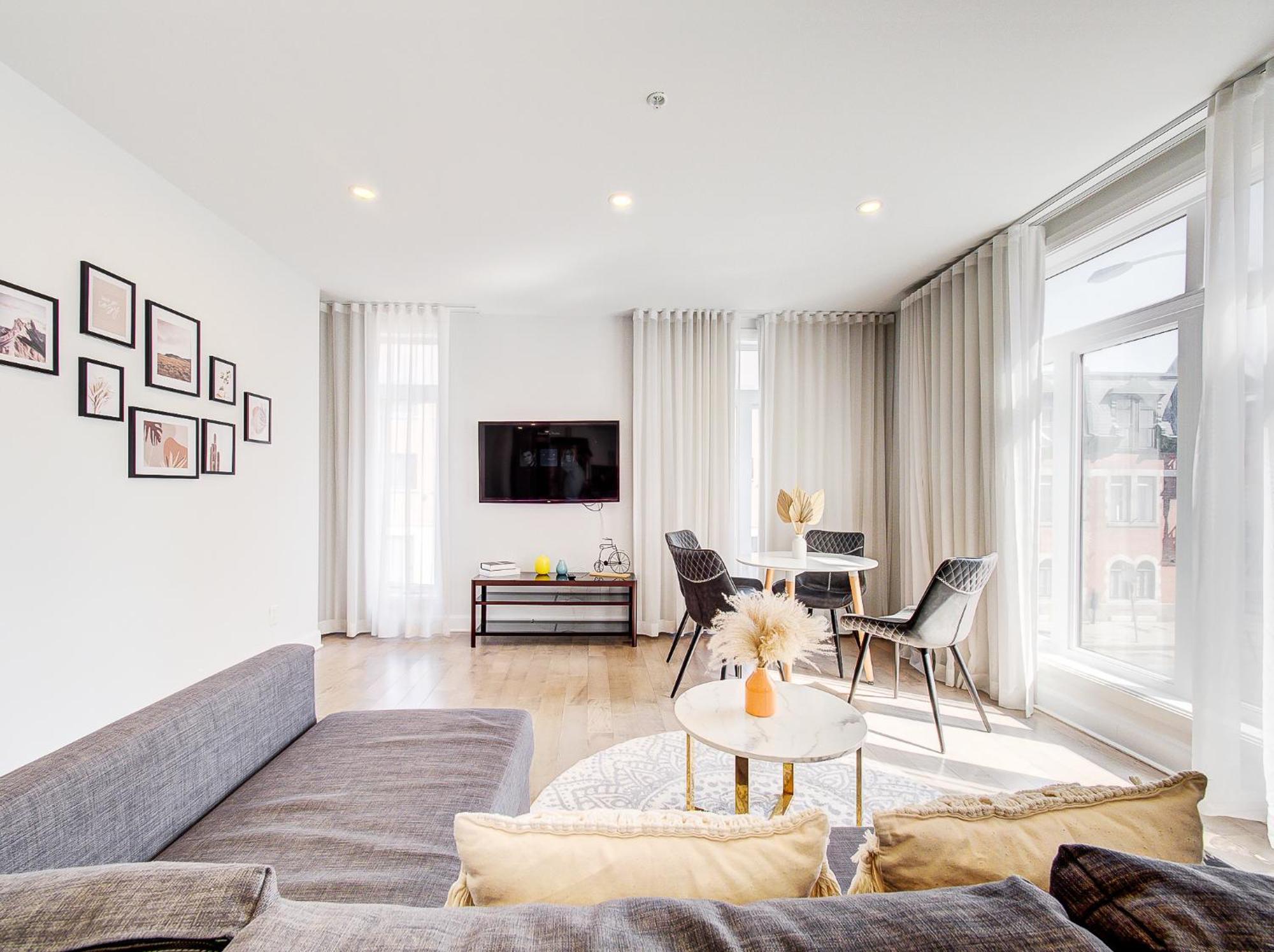 Glamorous 2-Bedroom Condo In Downtown Montreal 206 Exteriör bild